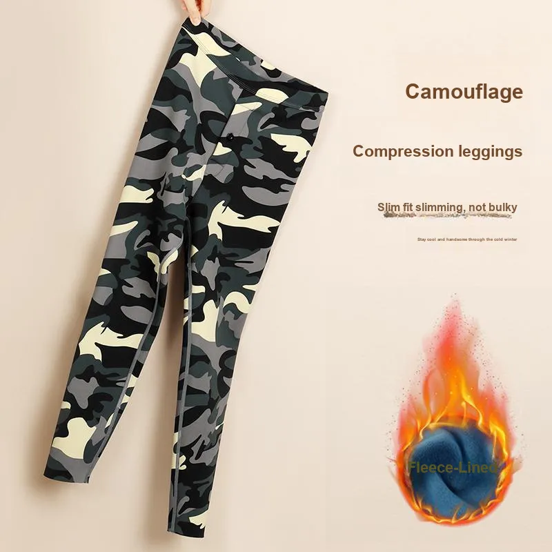 Sicily Leggings Men's Fleece Lined Long Johns-3