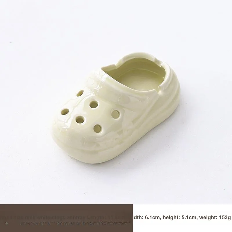 KERPA Creative Clogs Styling Ashtray, Home Living Room Tea Table Accessories, Small Storage Ornament, One Size-16