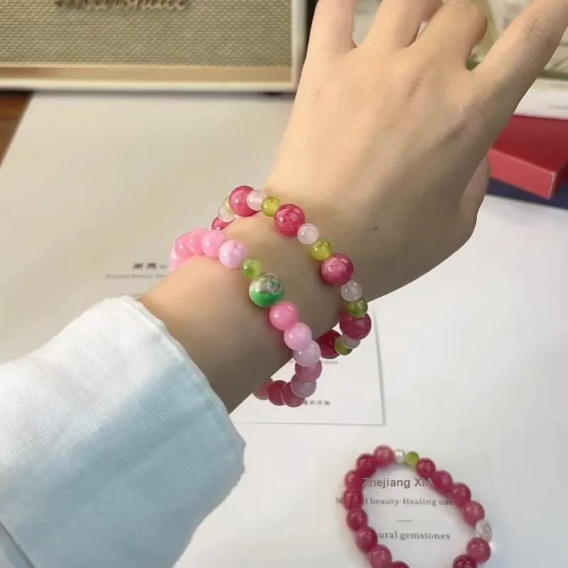 ZWU Colored Glaze Bracelets Women's-2