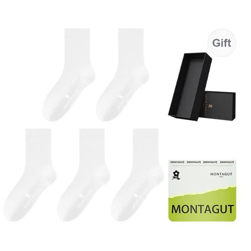 Montagut Mid Calf Socks Men's Gift Box Combination-0