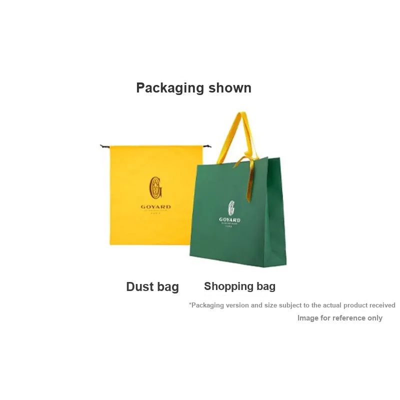 GOYARD Plumet Canvas With Leather Envelope Bag Crossbody Bag Shoulder Bag Unisex Yellow With Silver Small Heart Design-6