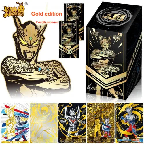 KAYOU Ультрамен Карта Gold Edition Volume 4 IP Аниме Карточки Одиночная коробка 10 Сумок 130 Штук