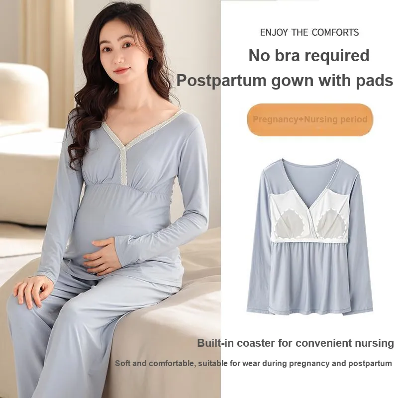 XIAFENYAN Pajama Set Women's Blue-1