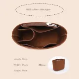 Coffee MLB Bucket Bag Inner - Side Zipper