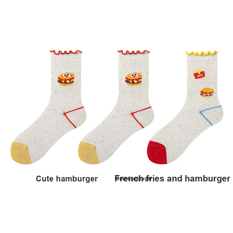 H YXIANG Mid Calf Socks Women's Combo Set-11