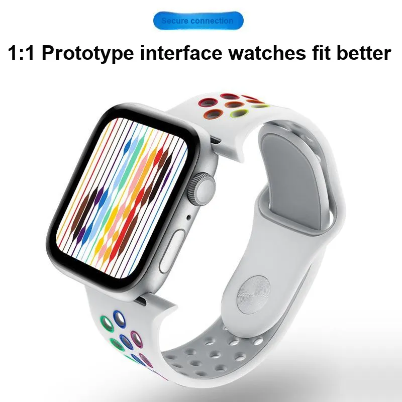 ZHISHENG Apple Compatibility Watch Band 38 49MM Watch Dial All Silicone Material-4
