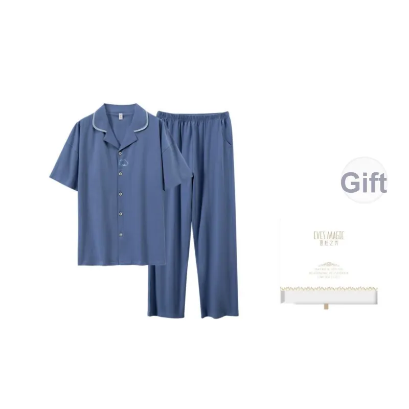 XIA.WA.ZHI.XIU Pajama Set Men's Two Piece Set-9
