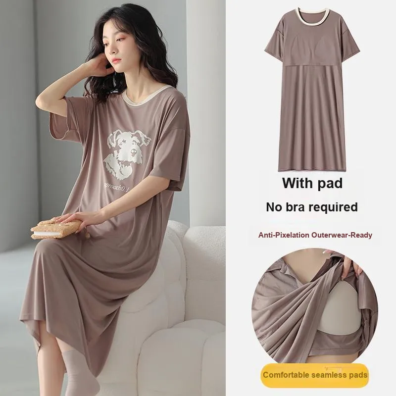 MADALLO Nightgown Women's Rose Brown-1