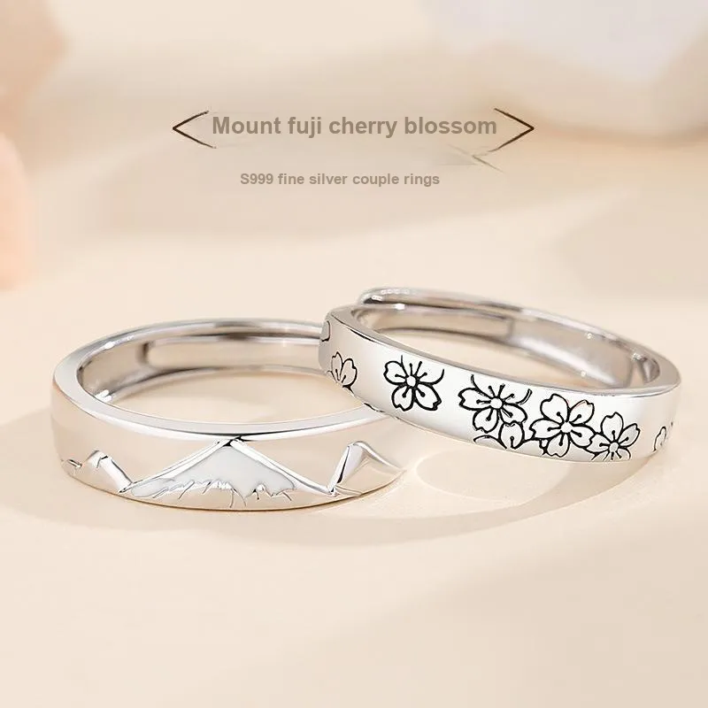 YINGNIXINDONG S999 Fine Silver Rings Unisex-1