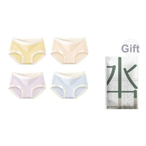 Flowers in water Трусики-бикини Женские Shopping Bag 4 шт