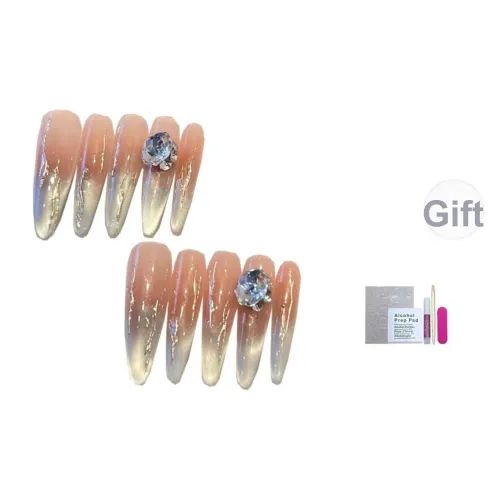 CAIKUHONG Джесси Лето False Nail Острый Тип Позолоченный Градиентный Coquette