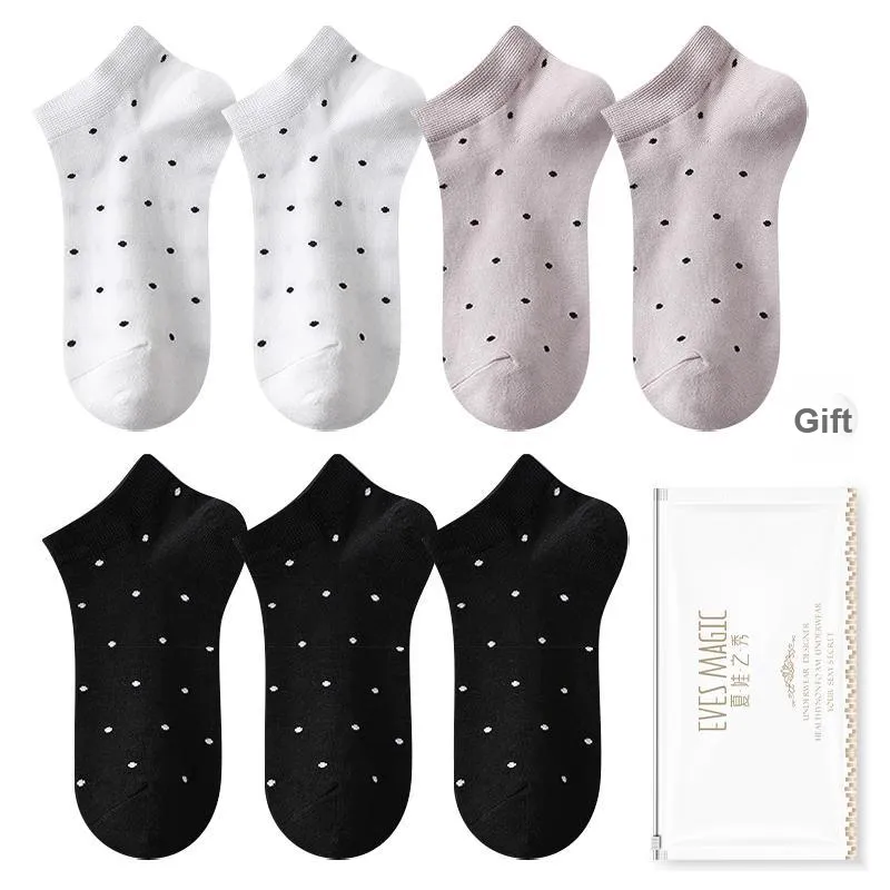 XIA.WA.ZHI.XIU Ankle Socks Women's Shopping Bag 7 Pack-24