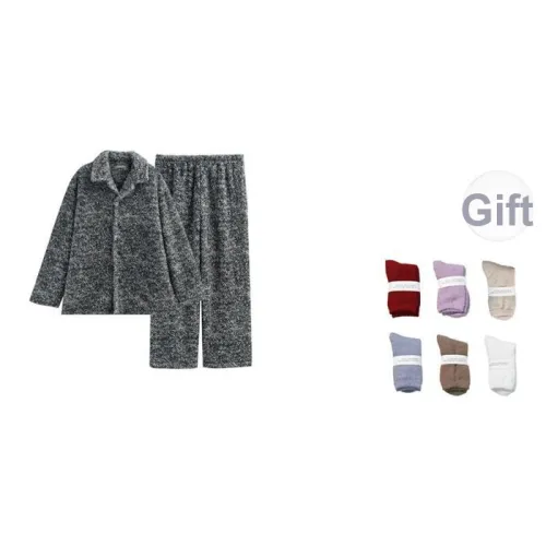 Same Language Пижамный комплект Мужской Черный Белый Леопардовый с принтом