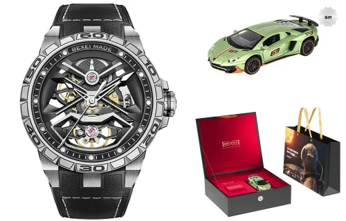 BEXEI The Wandering Earth Collaboration Механические часы Мужские часы с открытым механизмом и циферблатом