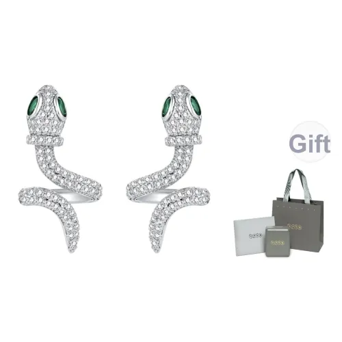 YPYN Secret Forest Сплав Серьги-гвоздики Унисекс Серебряный