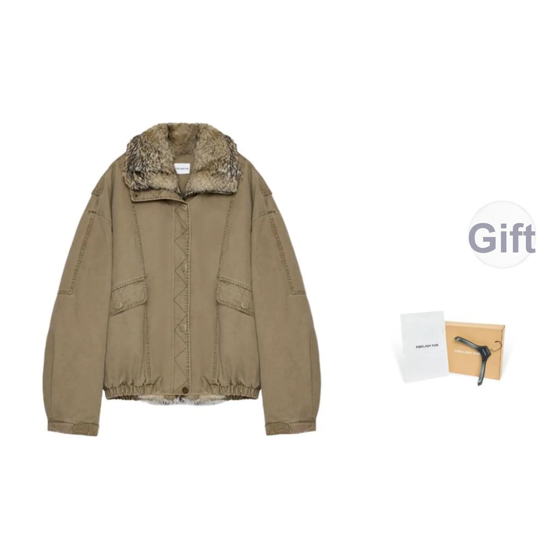 FIRELADY FUR Parka Coat Women's
