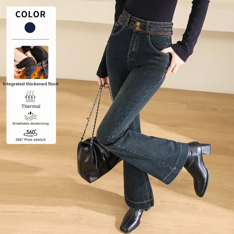 TERRE BLEUE Jeans Women's Dark Blue-1