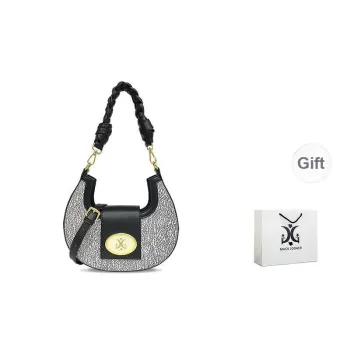 MACK JODAER Synthetic Leather One Shoulder Handbag Women's Black