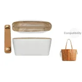 White DuPont Paper (Waterproof) Liner+Earth Yellow Shoulder Strap-MCM Medium Size Tote