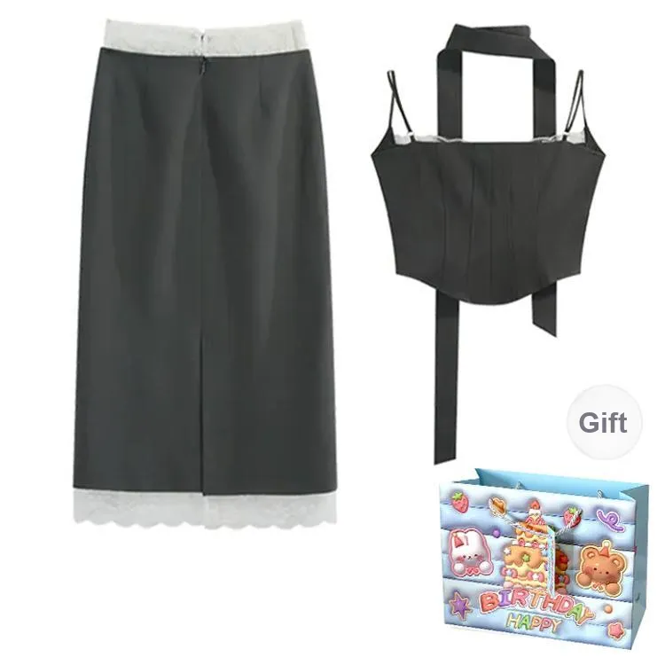 BRASS SCOUT Two Piece Skirt Sets Women's-1