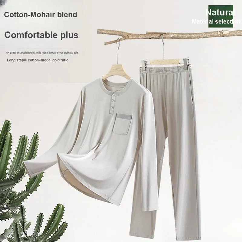DUINIDESIYU Pajama Set Men's Gift Box Set-2