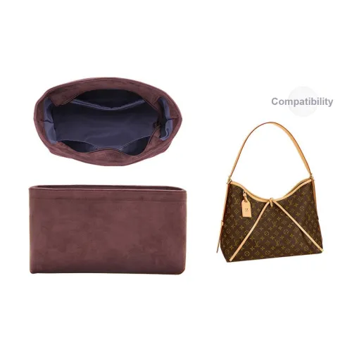 Lan Bao Fan Шерпа Согревающий Вкладыш для Сумки Хранение Мультивузелная Сумка Мерч Женская Бордовый