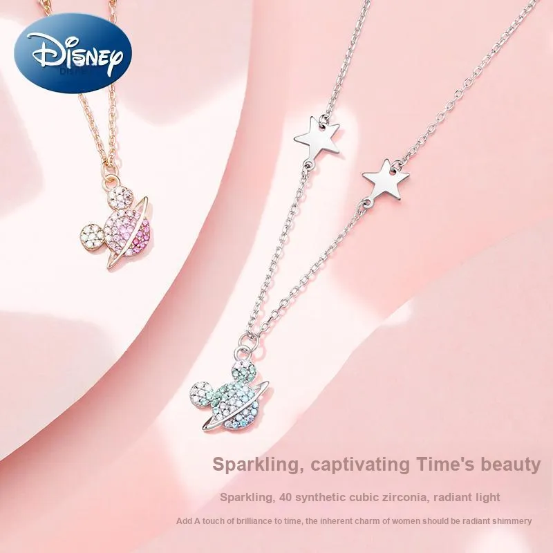 Disney Magic Colors Series S925 Silver Necklaces Women's-31