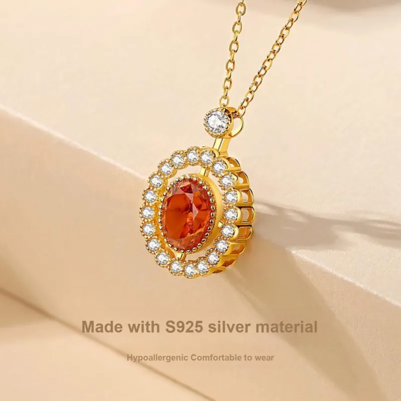 Otoshi S925 Silver Necklaces Women's Bestie/Couple Love Confession Birthday Anniversary Love Confession Gift-2