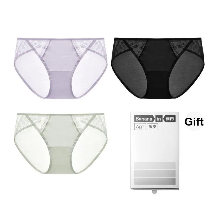 Bananain Underpants Women's Box 3 Pack-6