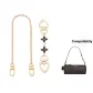 [Gold-Tone]Decorative Chain+Black Four-Leaf Clover Extender Chain Clothing Sets