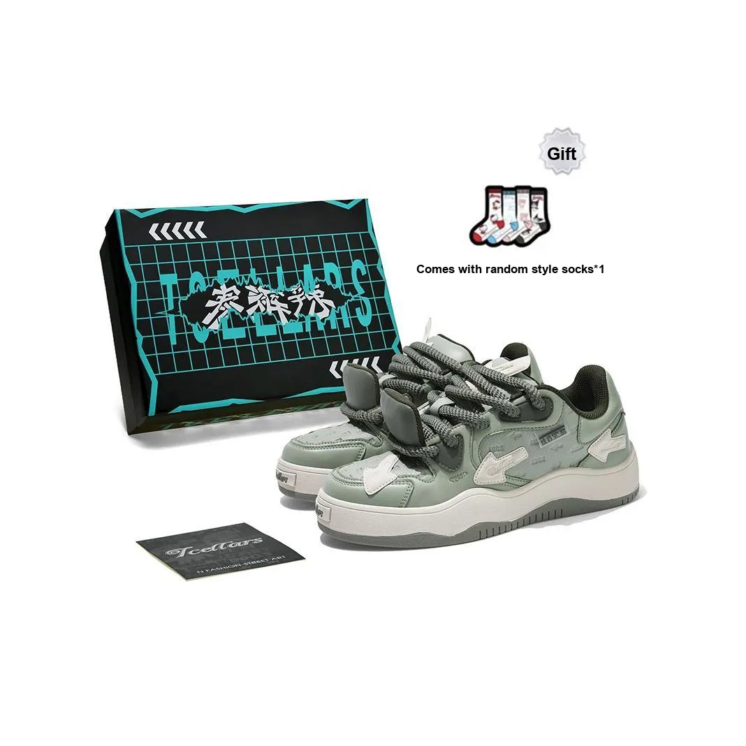 TCELLARS Низкие кроссовки для скейтбординга унисекс Матча Ферментация Лимитированная коробка