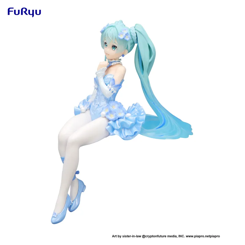 FURYU Hatsune Miku Bubble Pressed Surface Pink Butterfly Fairy, Blue Version Figure Bonus Gifts-1