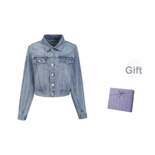 DITB Джинсовый синий Женские Джинсовые куртки