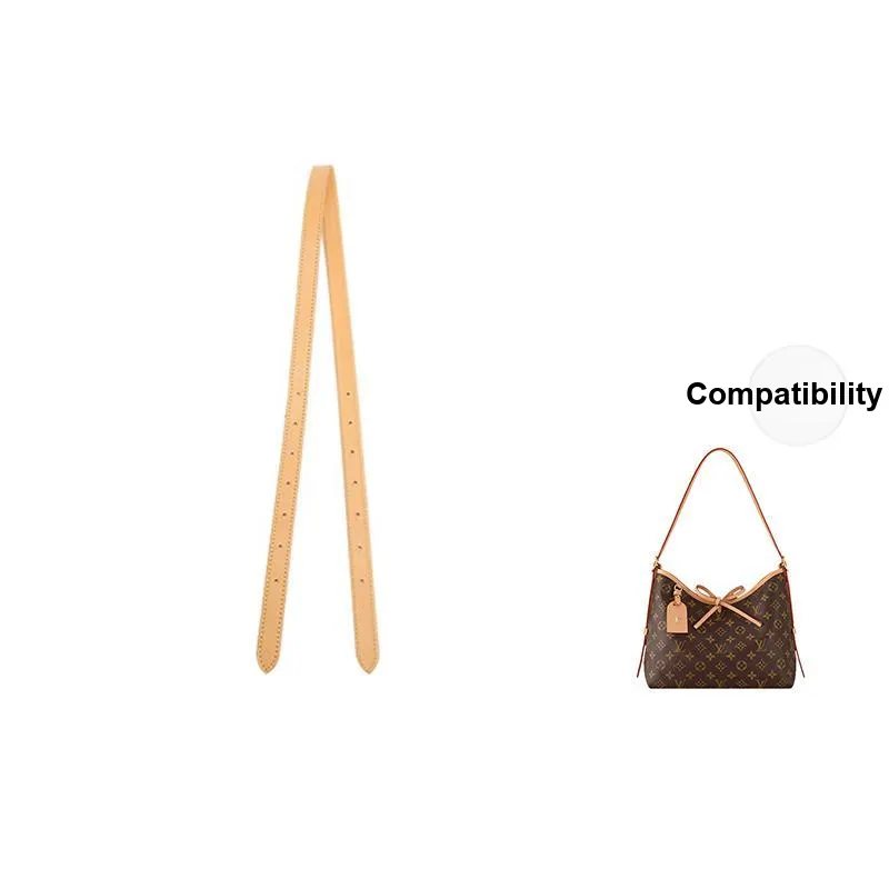 Cow Leather Bag Strap Accessories Combo Bag Conversion Liner Shoulder Strap Women's Beeswax Color