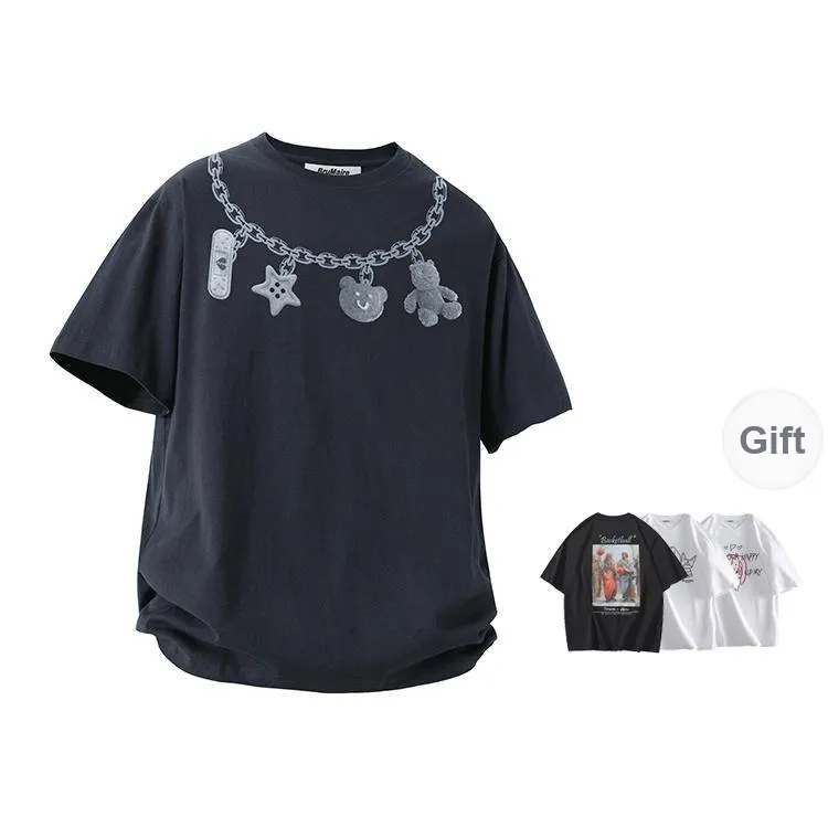BRUMAIRE T Shirt Unisex Black Comes With Random Print Short Sleeved Shirt-6