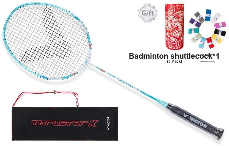 VICTOR Raid Collection TK 280 Badminton Rackets Offensive Hard Head Entry Level Unisex Single Grip Ocean Green-5