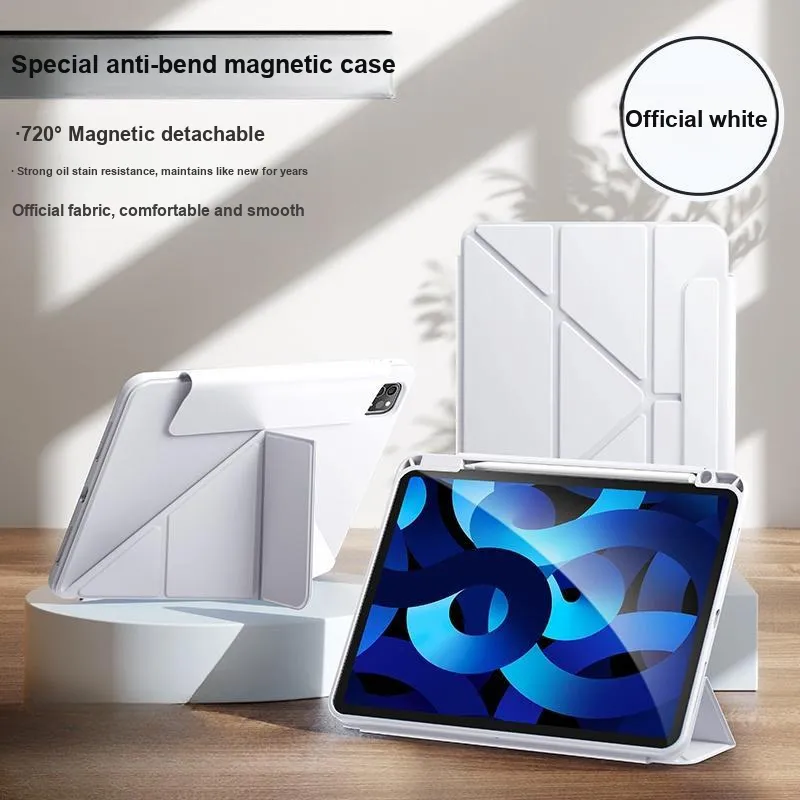Lisen 360 Degree Rotation Compatible With IPad Air 5 Magnetic Tablet Protective Case With Pen Slot-75