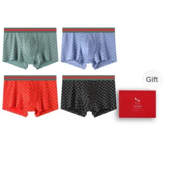 RED DRAGONFLY Underpants Men's Box 4 Pack