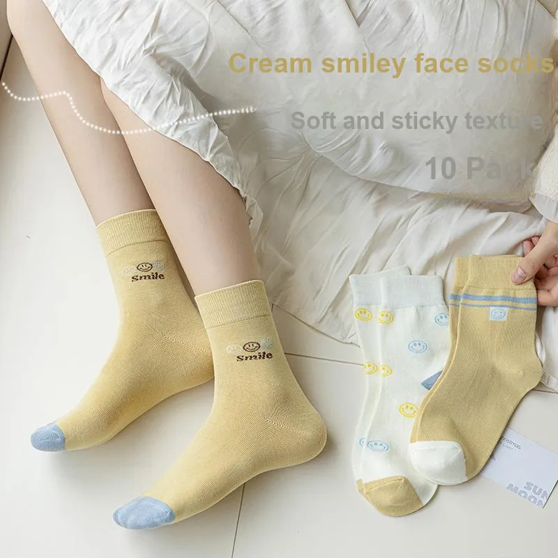 Lan Miao Mid Calf Socks Women's 7 Pack-2