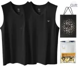 V-Neck 2 Pack (Black+Black) 2 Pcs, Easy to Wash!