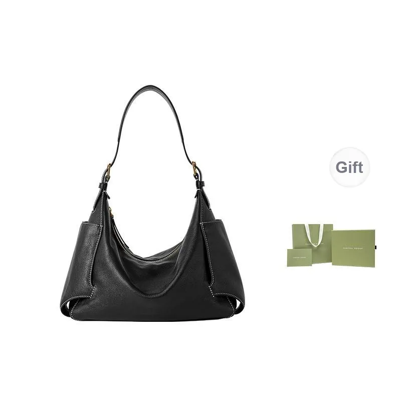 VANESSA HOGAN Cow Leather Crossbody Bag, Shoulder Bag Medium Size Women's Multicolor-0