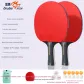 2 Pcs[Long Handle Shakehand Grip]Includes Original Racket Bag+13 Balls