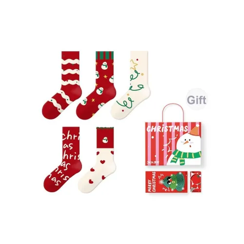 JKN Festival Gift Box Series Носки до щиколотки Унисекс Коробка 5 пар