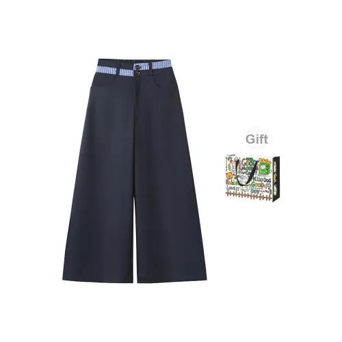 OURUOKE Повседневные брюки Женские Темно-синий