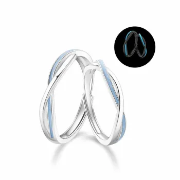 ZHIAIYONGHENG 999 Fine Silver Rings Unisex