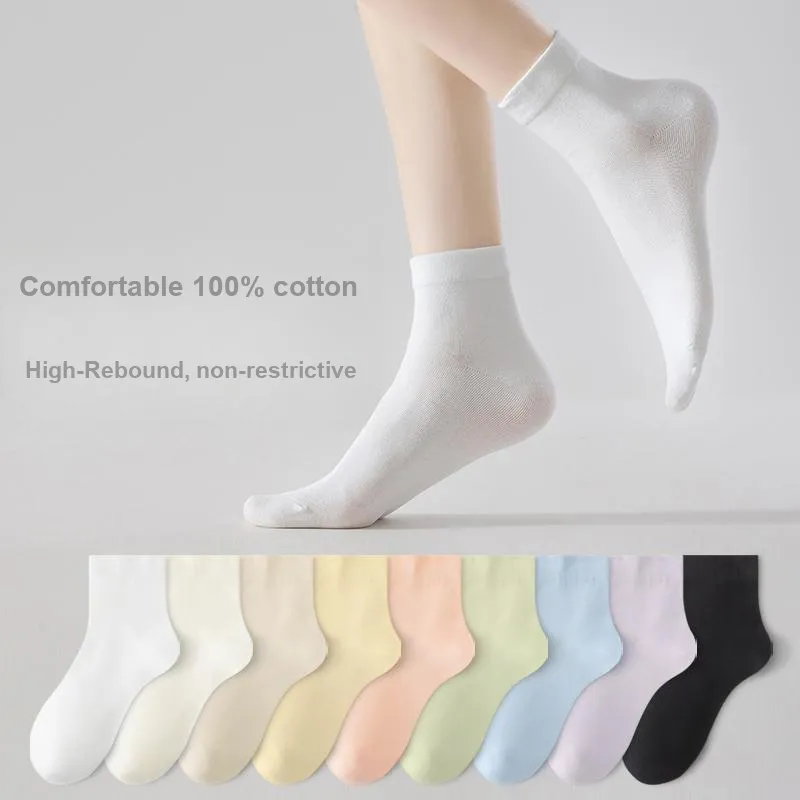 XIA.WA.ZHI.XIU Mid Calf Socks Women's Box 5 Pack-24