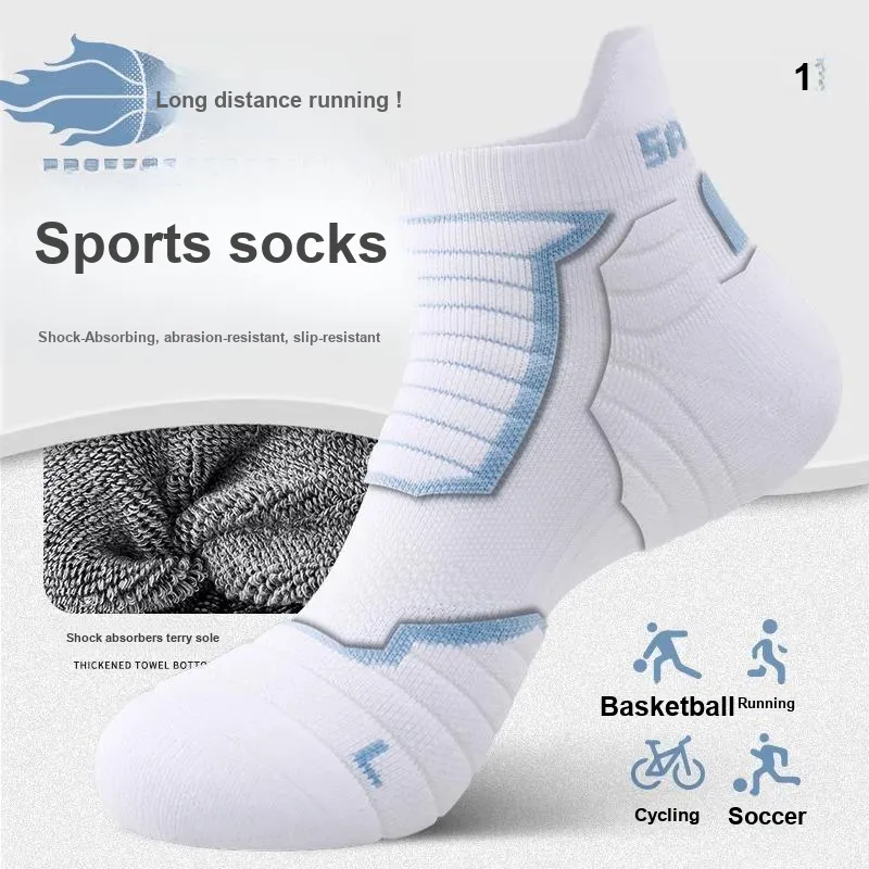 Gentle Welcome Basketball Socks Men's 6 Pack-1