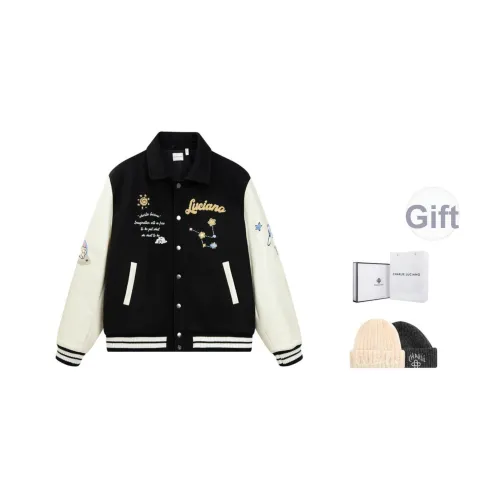 Charlie Luciano Черный Белый Коробка + Шапки и Кепки Случайный Цвет и Стиль Унисекс Куртки