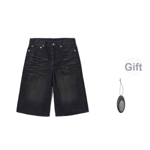 VULCAN STORE Черные унисекс джинсовые шорты