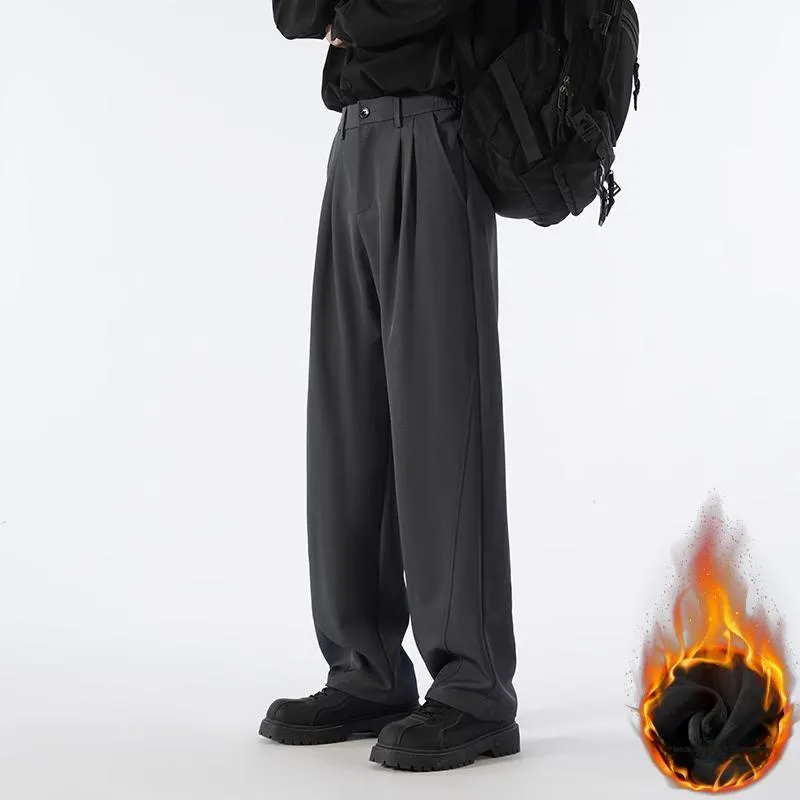 NEAR HERE Casual Pants Unisex Coffee-13
